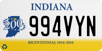 IN license plate 994VYN