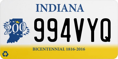 IN license plate 994VYQ