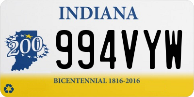 IN license plate 994VYW