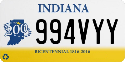 IN license plate 994VYY