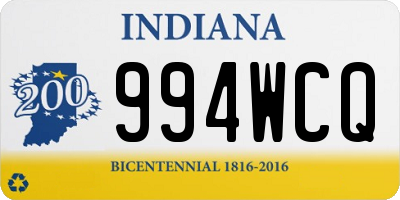IN license plate 994WCQ