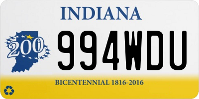 IN license plate 994WDU