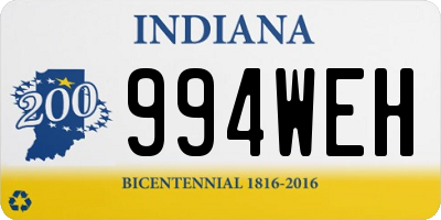 IN license plate 994WEH
