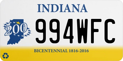 IN license plate 994WFC