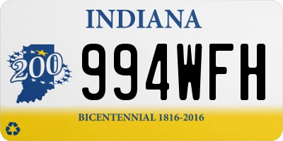 IN license plate 994WFH