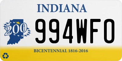 IN license plate 994WFO