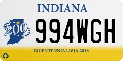 IN license plate 994WGH