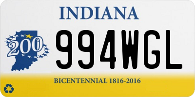 IN license plate 994WGL