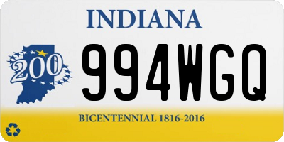IN license plate 994WGQ