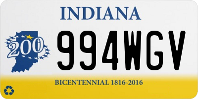 IN license plate 994WGV