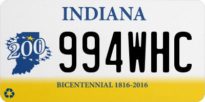 IN license plate 994WHC