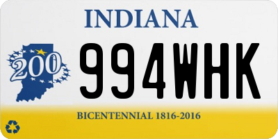 IN license plate 994WHK