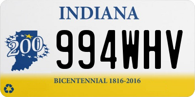 IN license plate 994WHV
