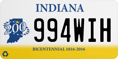 IN license plate 994WIH