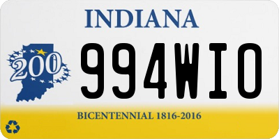 IN license plate 994WIO