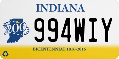 IN license plate 994WIY