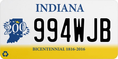 IN license plate 994WJB