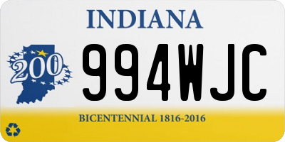 IN license plate 994WJC