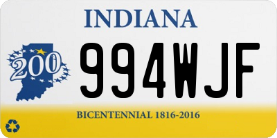 IN license plate 994WJF