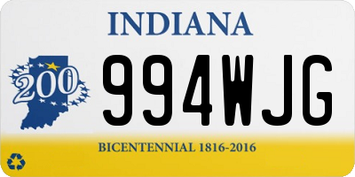 IN license plate 994WJG