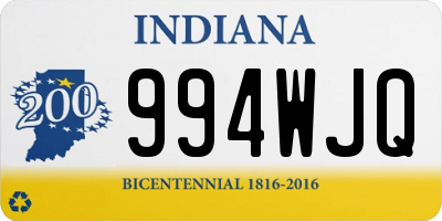 IN license plate 994WJQ