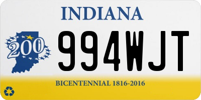 IN license plate 994WJT