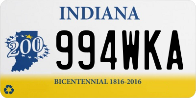 IN license plate 994WKA