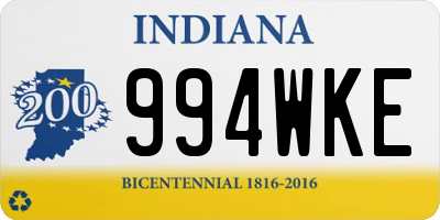 IN license plate 994WKE