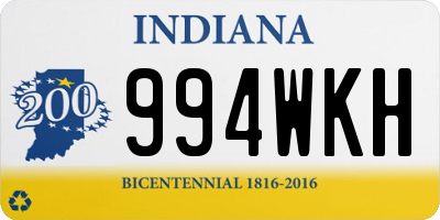 IN license plate 994WKH