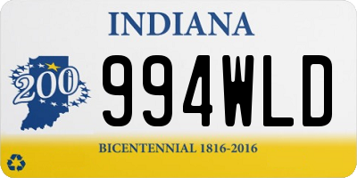 IN license plate 994WLD