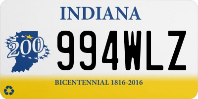 IN license plate 994WLZ