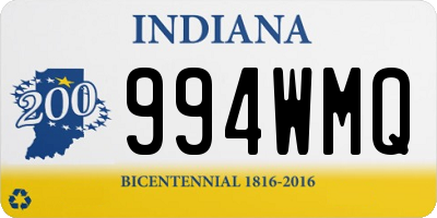 IN license plate 994WMQ