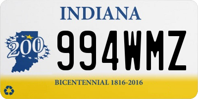 IN license plate 994WMZ