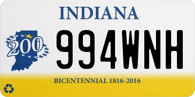 IN license plate 994WNH