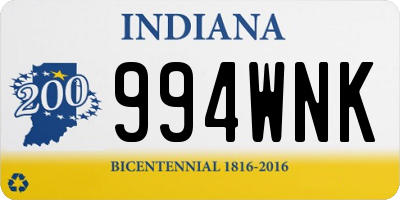 IN license plate 994WNK