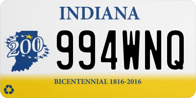 IN license plate 994WNQ