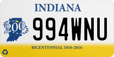 IN license plate 994WNU