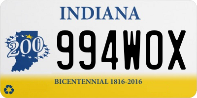 IN license plate 994WOX