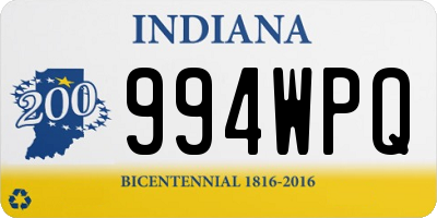 IN license plate 994WPQ