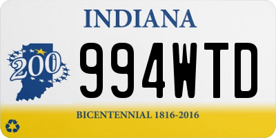 IN license plate 994WTD