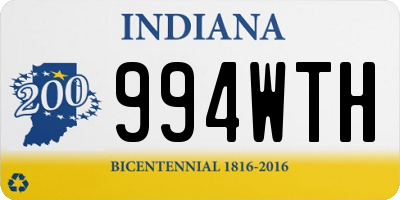 IN license plate 994WTH