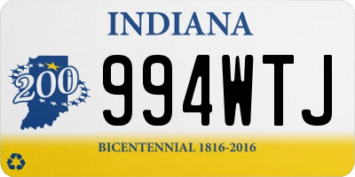 IN license plate 994WTJ