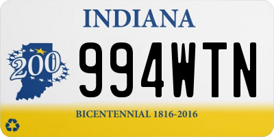 IN license plate 994WTN