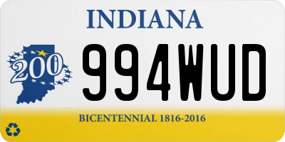 IN license plate 994WUD