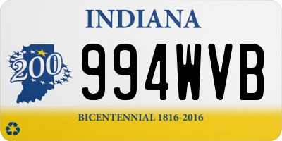 IN license plate 994WVB