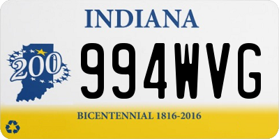 IN license plate 994WVG