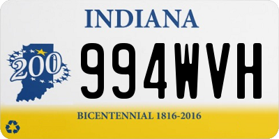 IN license plate 994WVH