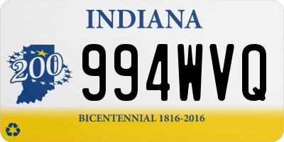 IN license plate 994WVQ