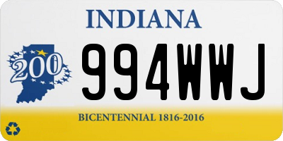 IN license plate 994WWJ