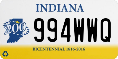 IN license plate 994WWQ